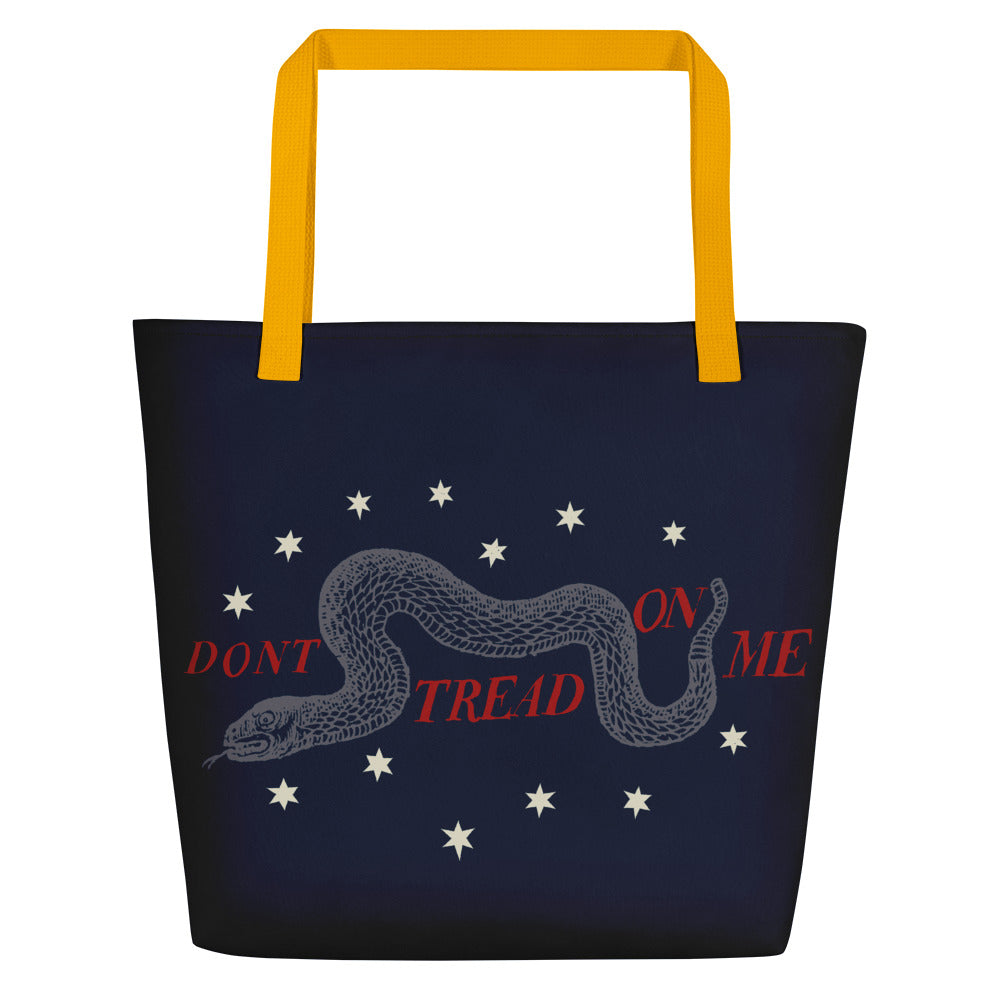 Colonial Don't Tread On Me Beach Bag