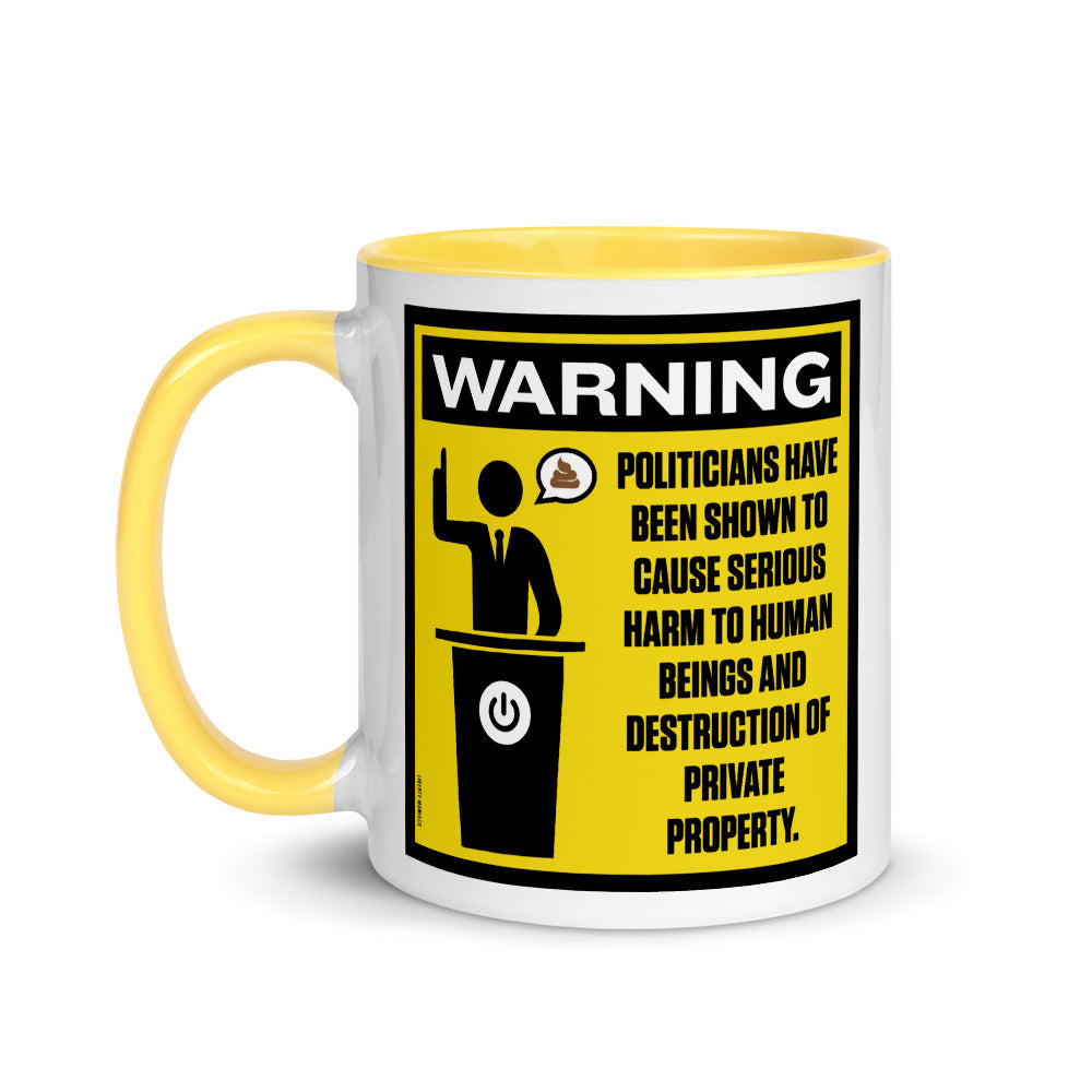 Politicians Warning Mug