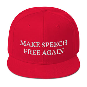 Make Speech Free Again Snapback Hat
