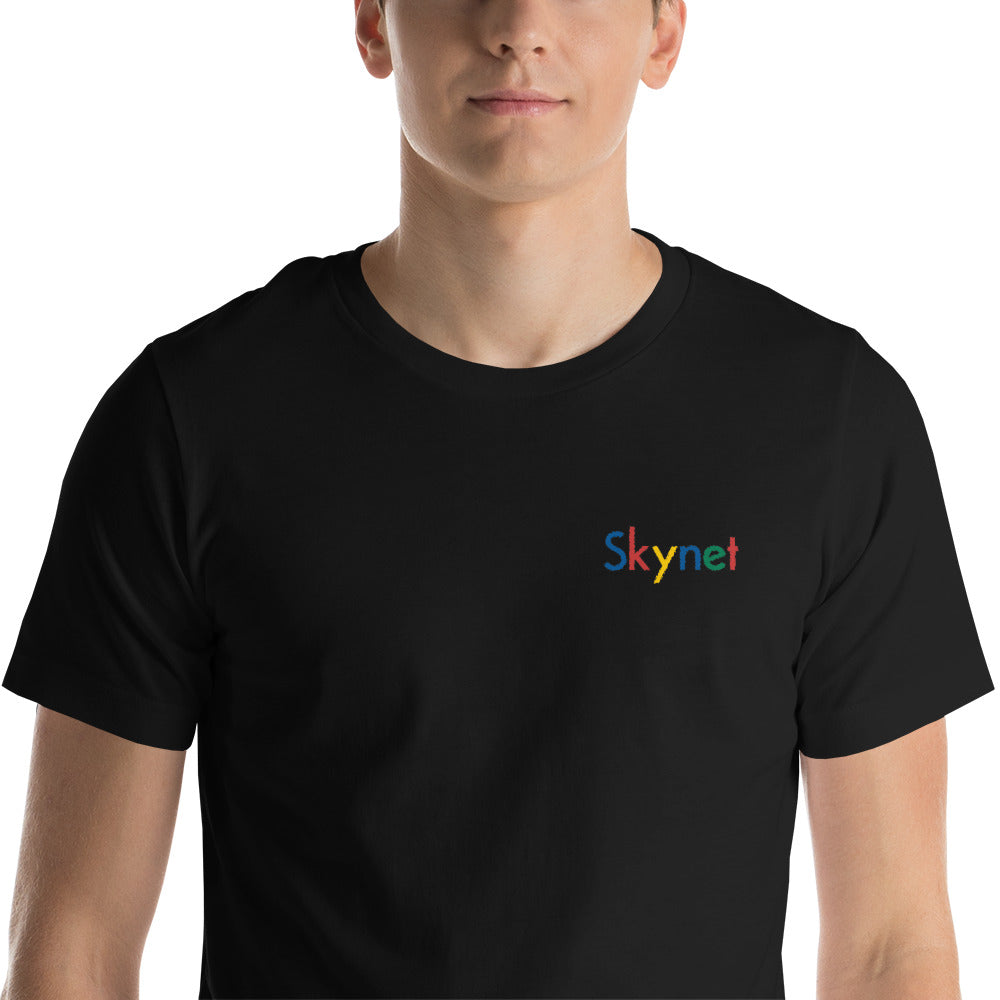 Skynet Short-Sleeve Embroidered Unisex T-Shirt