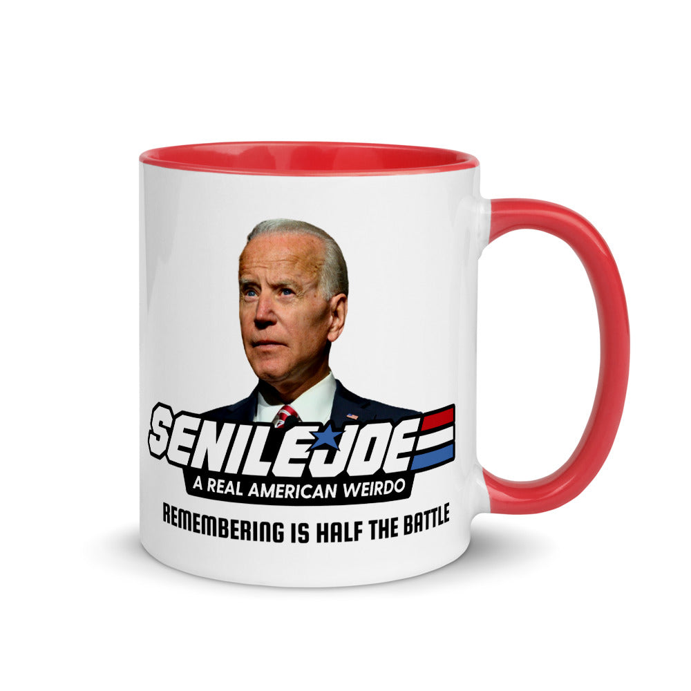 Senile Joe Remembering Is Half The Battle Coffee Mug