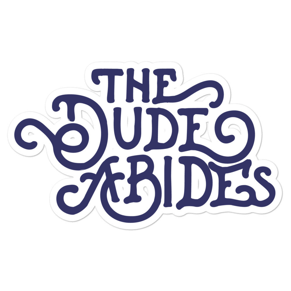 The Dude Abides Die Cut Sticker