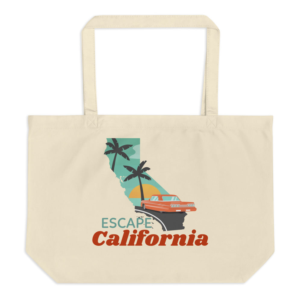 Escape California Large organic tote bag