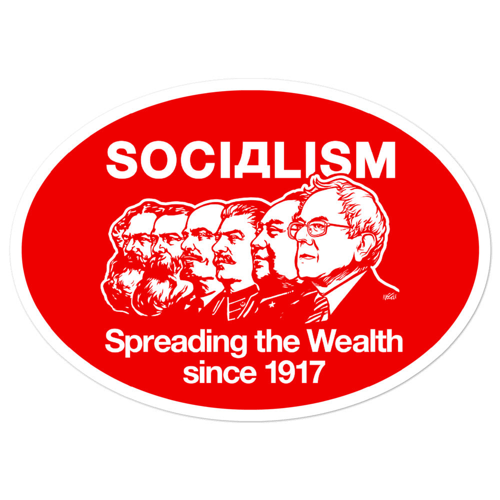 Socialism Spreading the Wealth Since 1917 Bernie Sanders Sticker