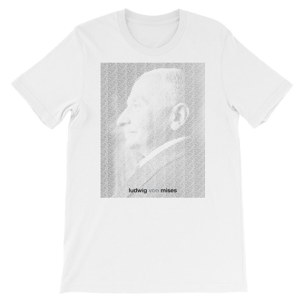 Ludwig von Mises Ideas Quote Matrix Graphic T-Shirt