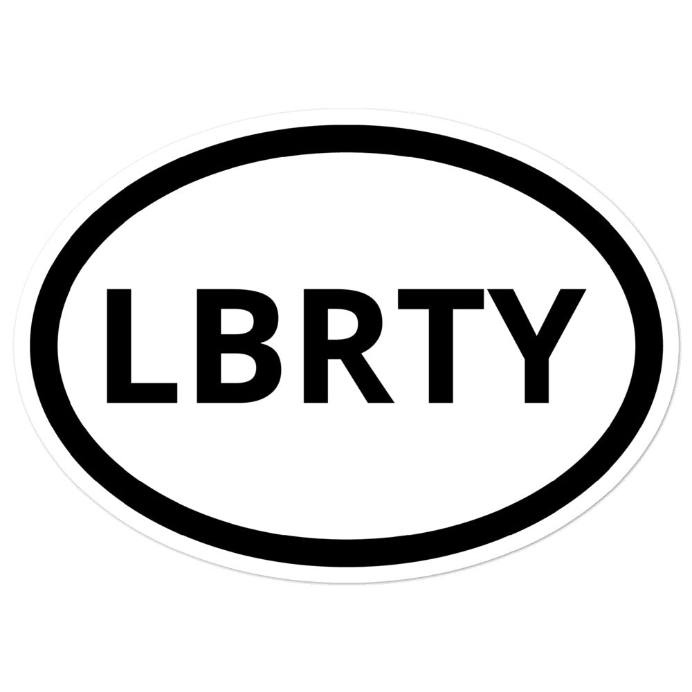 LBRTY Oval Sticker