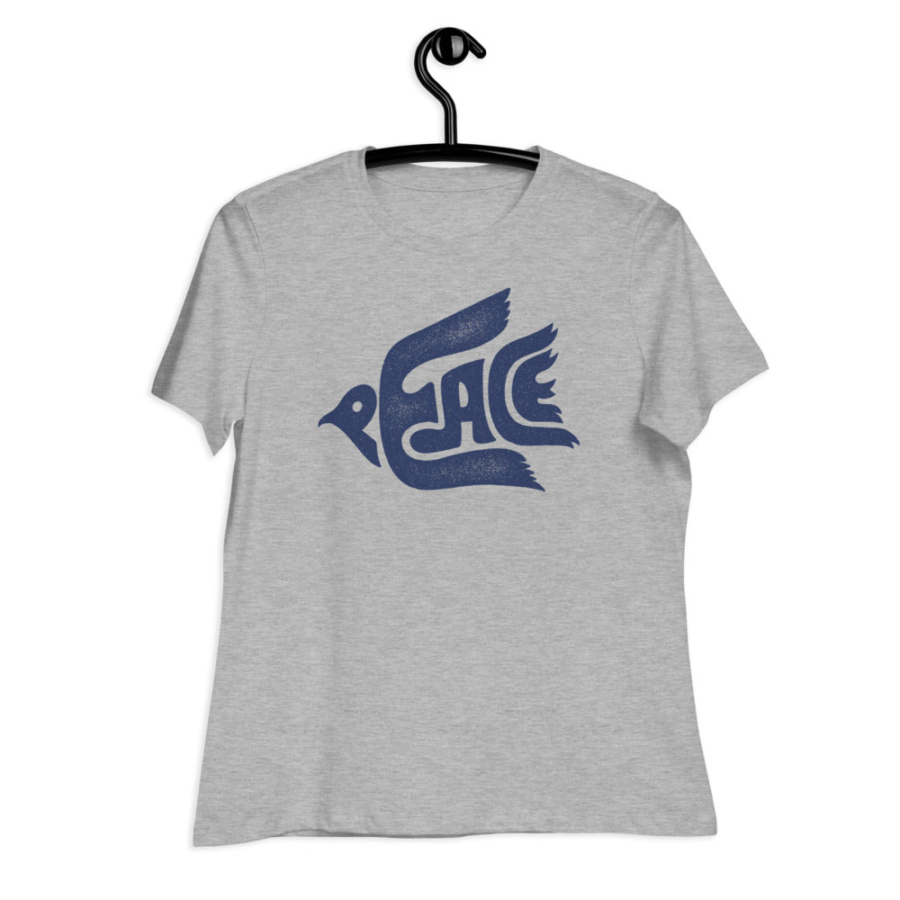 Peace Dove Women&#39;s Relaxed Graphic T-Shirt