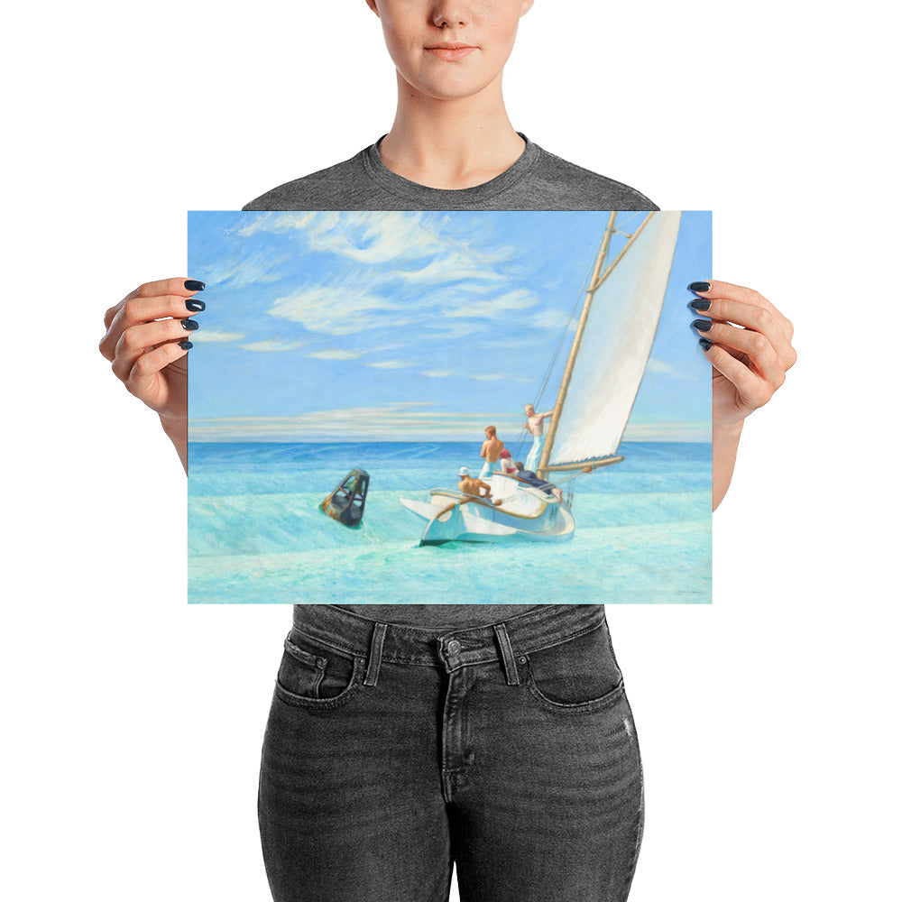 Ground Swell by Edward Hopper Poster