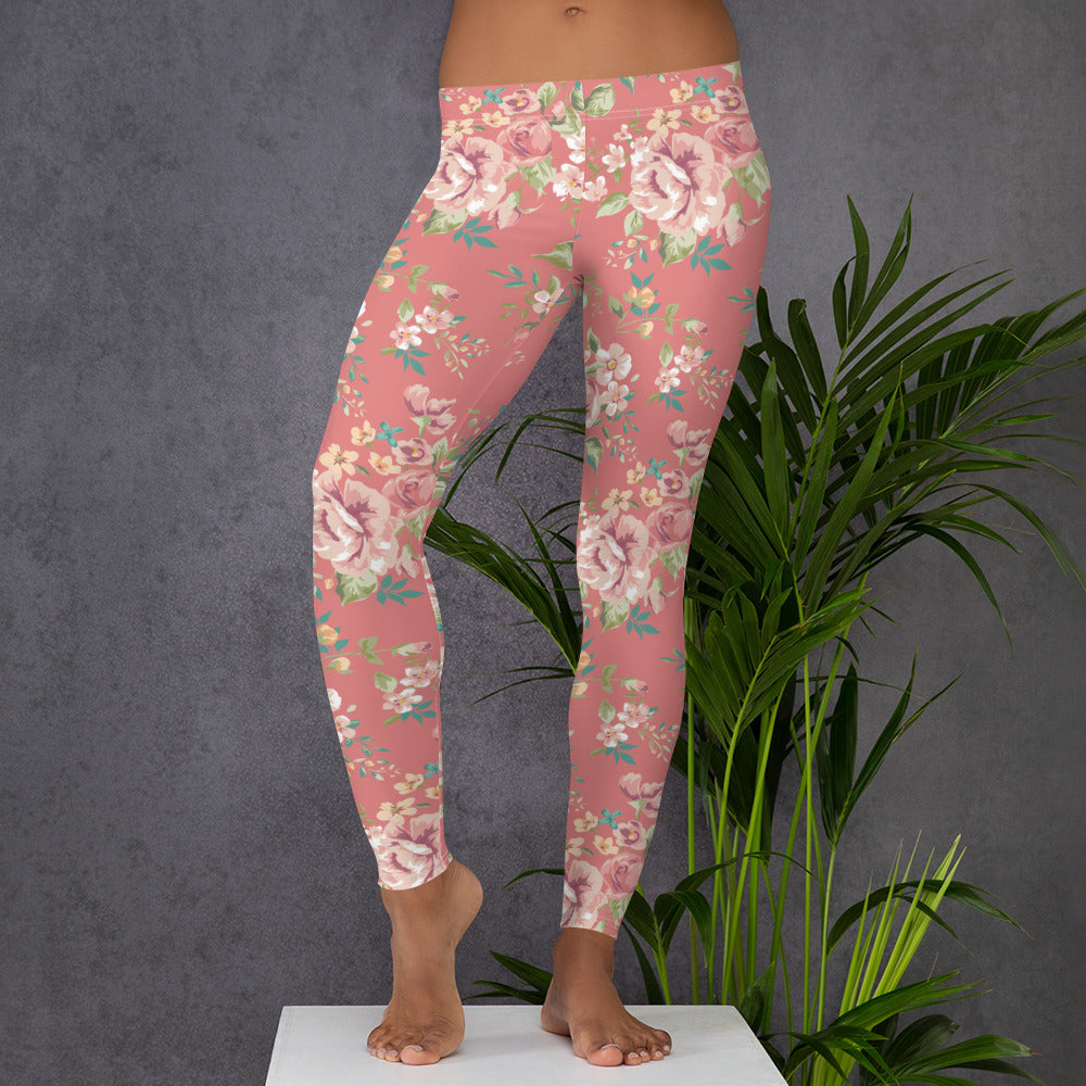 Floral Pink Leggings