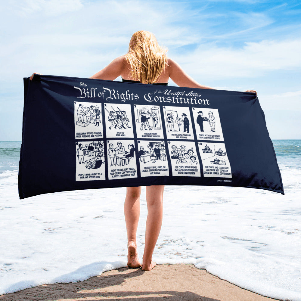 Illustrated Bill of Rights Towel