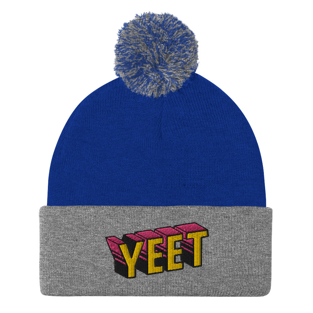 YEET Pom-Pom Beanie