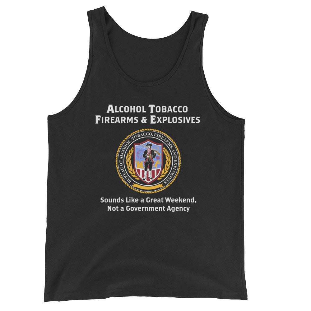 alcohol tobacco firearms etf Alcohol Tobacco and Firearms Weekend Tank Top alcohol tobacco firearms etf Alcohol Tobacco and Firearms Weekend Tank Top
