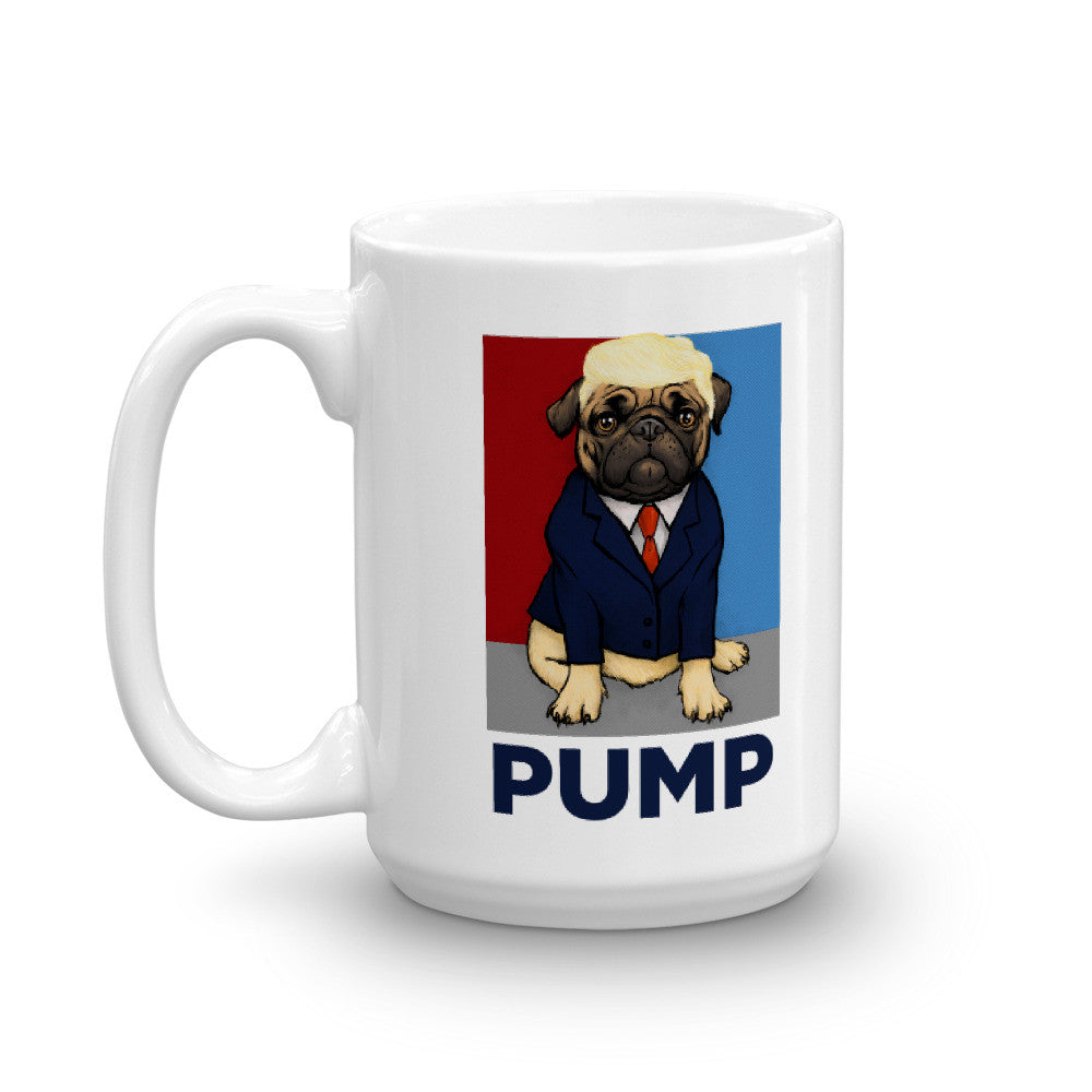 Pug Trump Pump Coffee Mug
