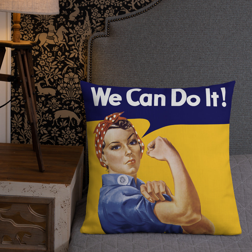 Rosie the Riveter Throw Pillow