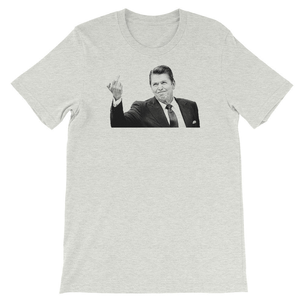 Reagan Flipping The Bird Graphic Tee