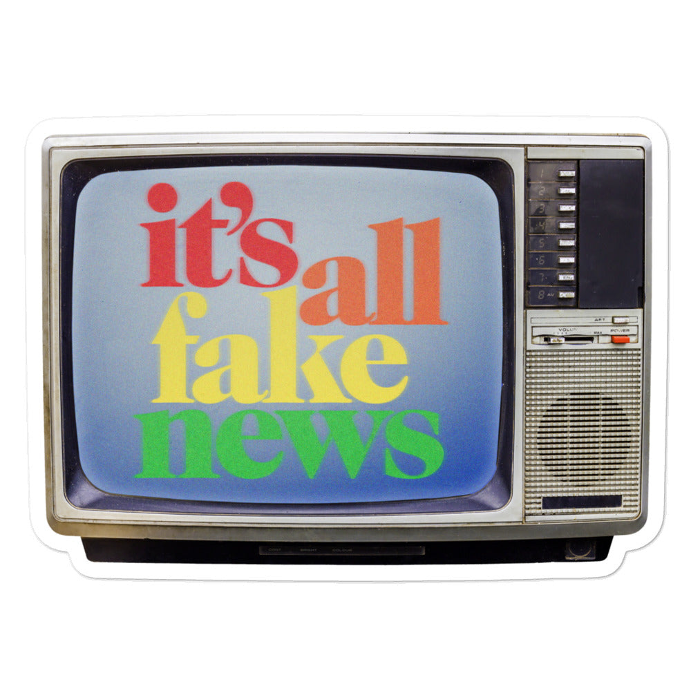 It&#39;s All Fake News TV Sticker