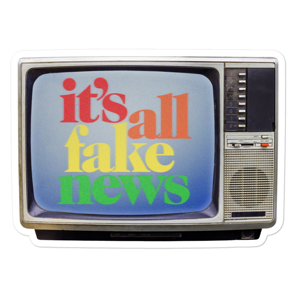It's All Fake News TV Sticker
