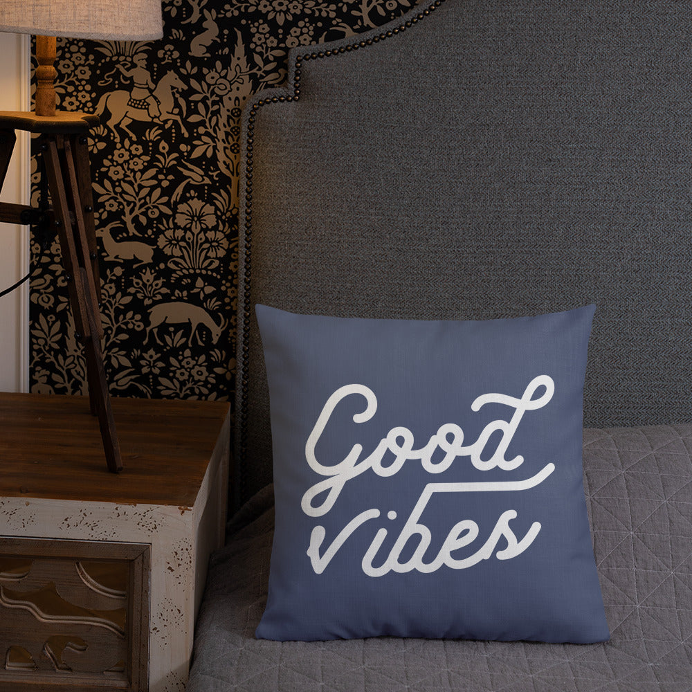 Good Vibes 18 x 18 Inch Throw Pillow