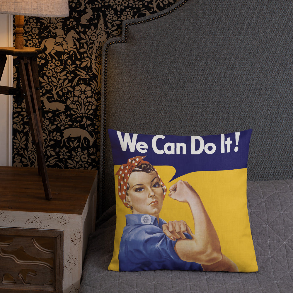 Rosie the Riveter Throw Pillow
