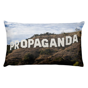 Holllywood Propaganda Sign Rectangular Throw Pillow