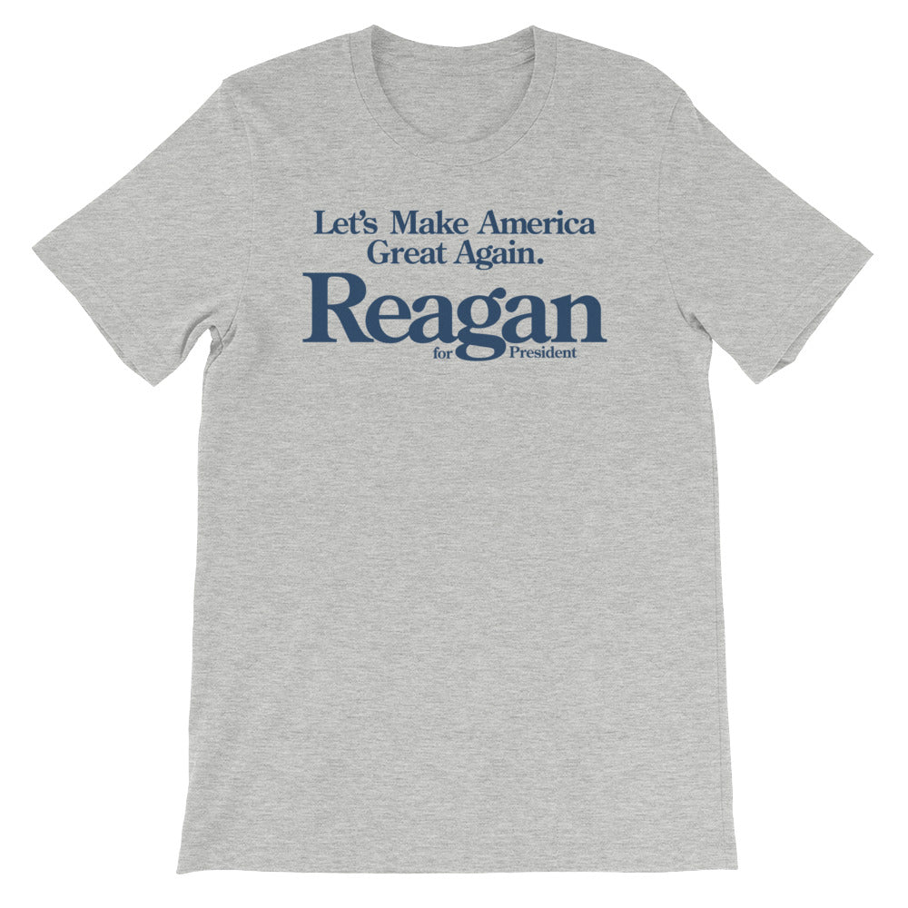 1980 Ronald purchases Reagan campaign t shirt