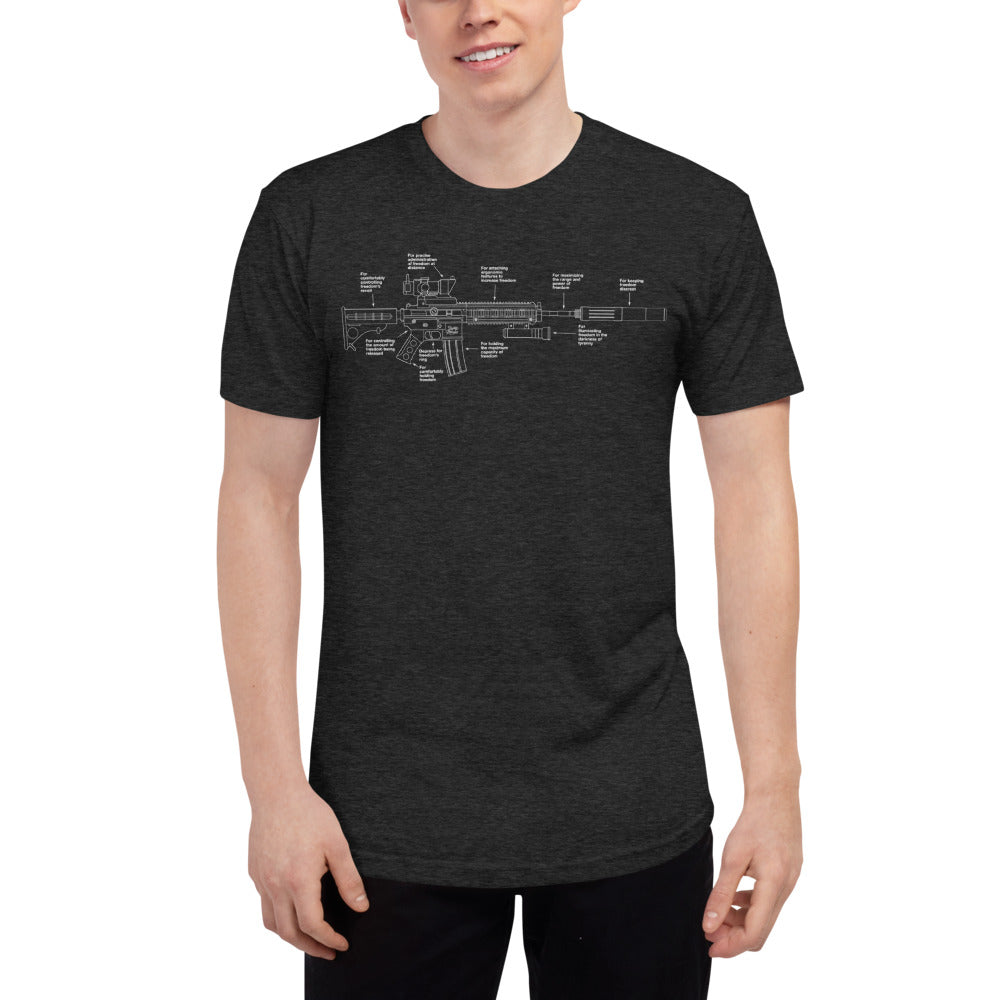 Components of Freedom Unisex Tri-Blend Track Shirt