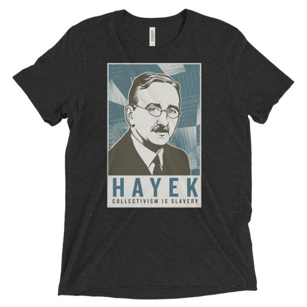 F A Hayek Triblend Graphic T-Shirt