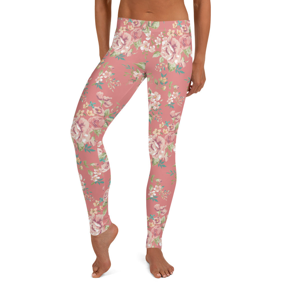 Floral Pink Leggings