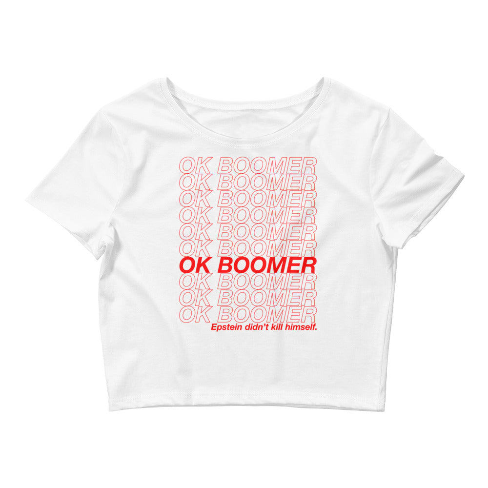 OK Boomer Women’s Crop Tee