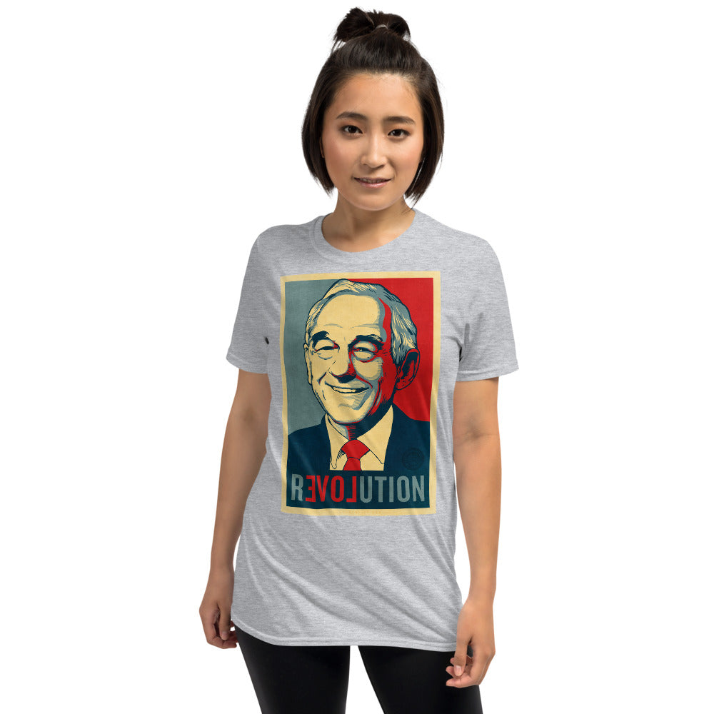 Ron Paul Revolution Graphic Short-Sleeve Unisex T-Shirt