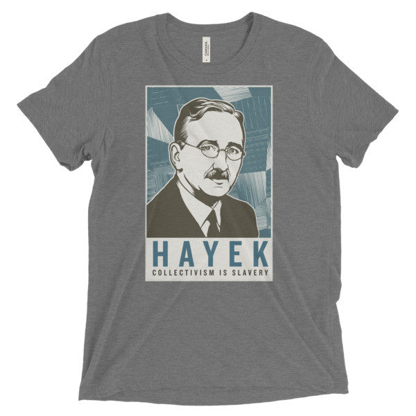 F A Hayek Triblend Graphic T-Shirt