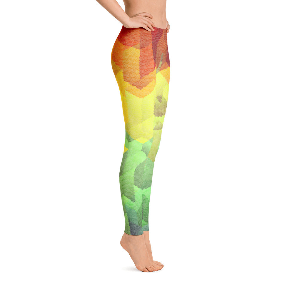 Rainbow Iguana Handsewn Leggings