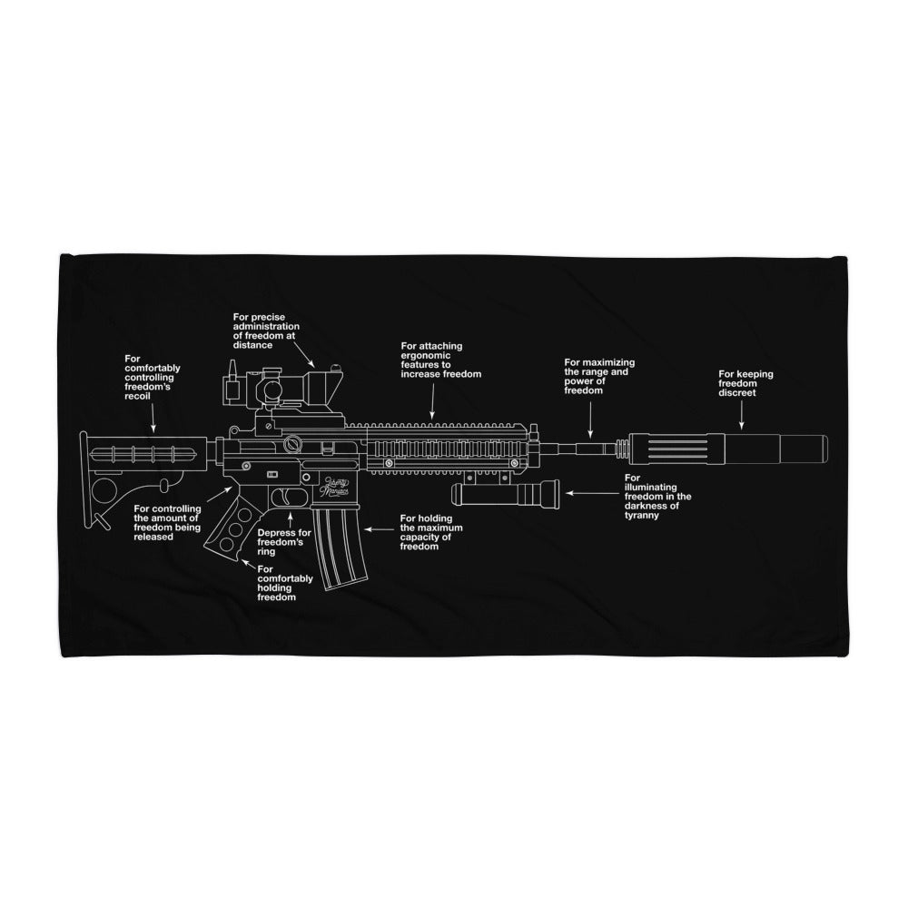 Parts of Freedom M4 Towel