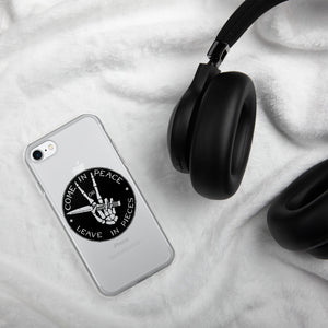 Come In Peace of Leave In Pieces iPhone Case