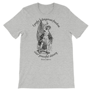 Dangerous Freedom Jefferson Quote Uncensored T-Shirt