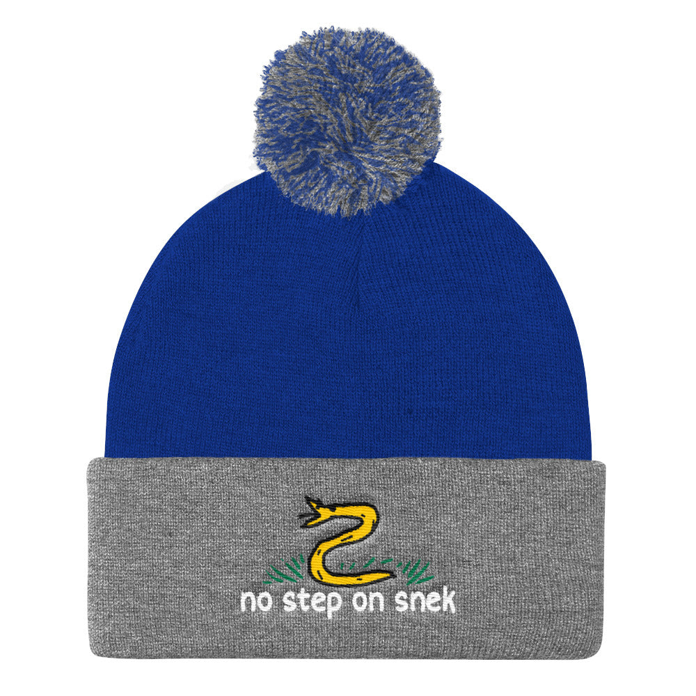 No Step On Snek Pom Pom Knit Cap