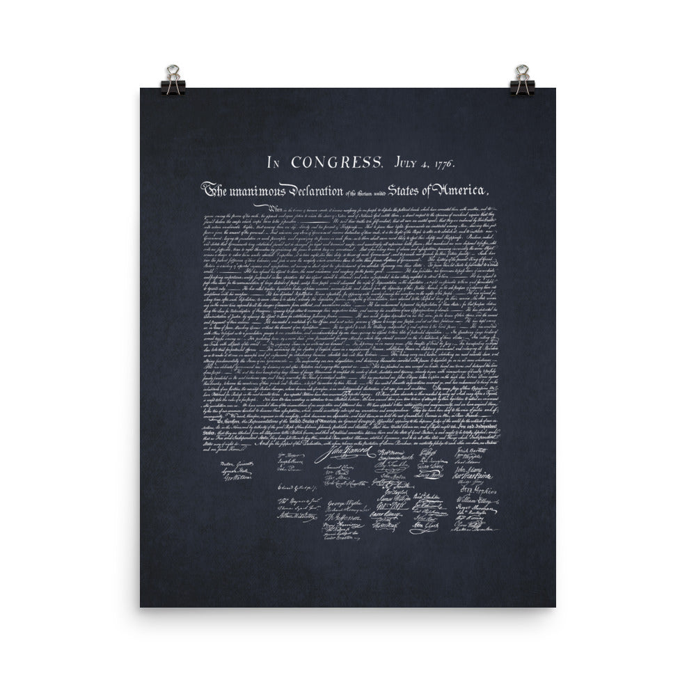 Declaration of Independence Dark Print