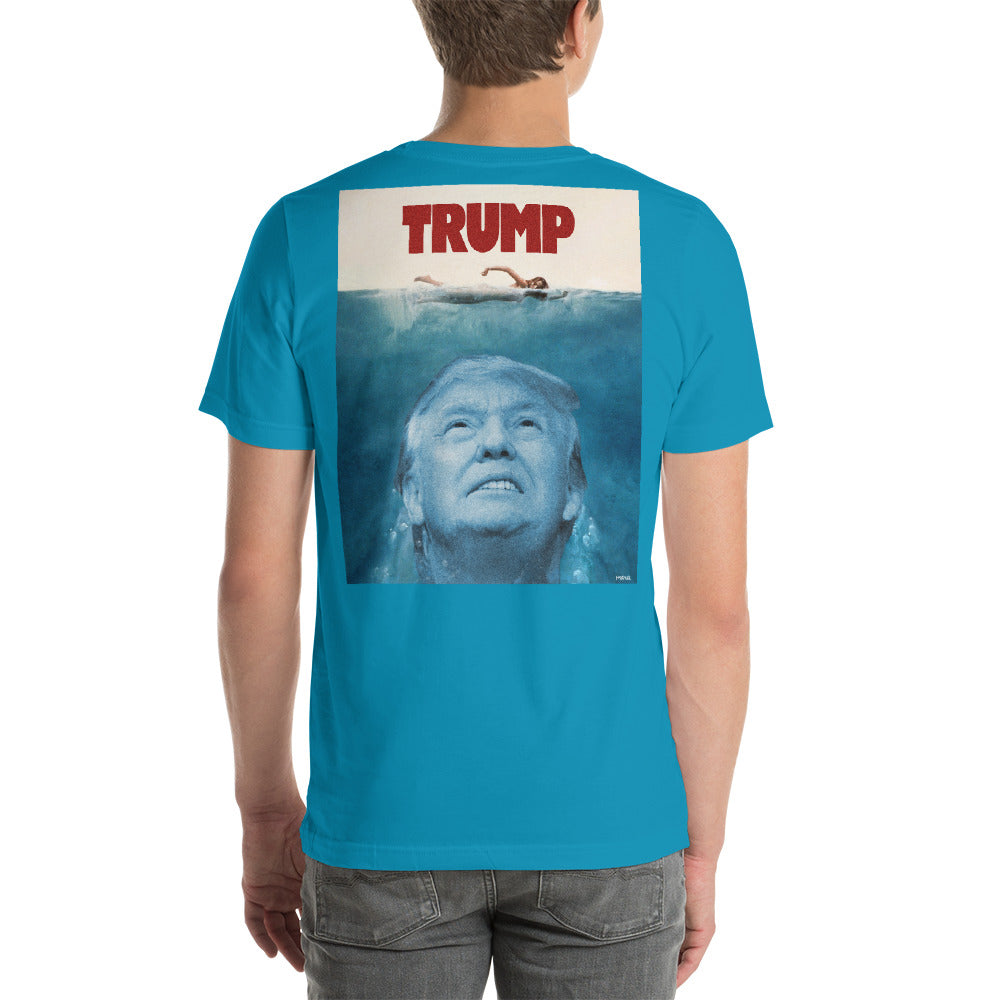 Trump Jaws Graphic T-Shirt Back Printed