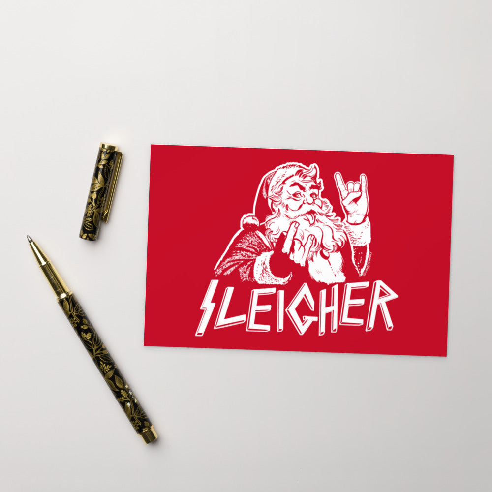 Sleigher Santa Standard Postcard