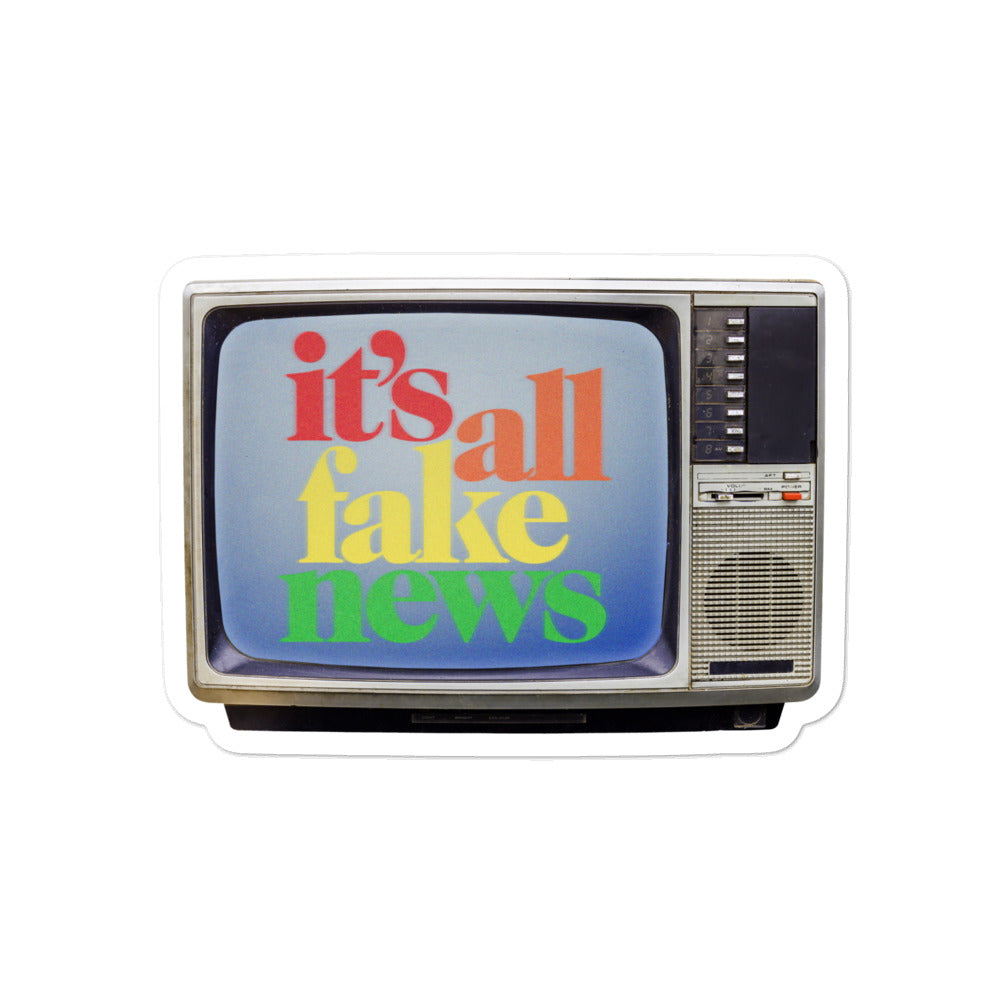 It&#39;s All Fake News TV Sticker