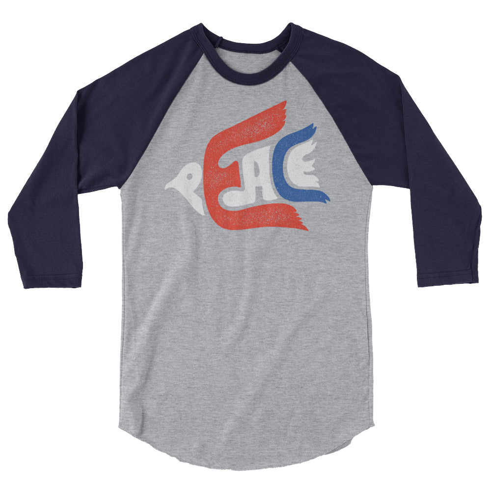 Peace Dove 3/4 Sleeve Raglan