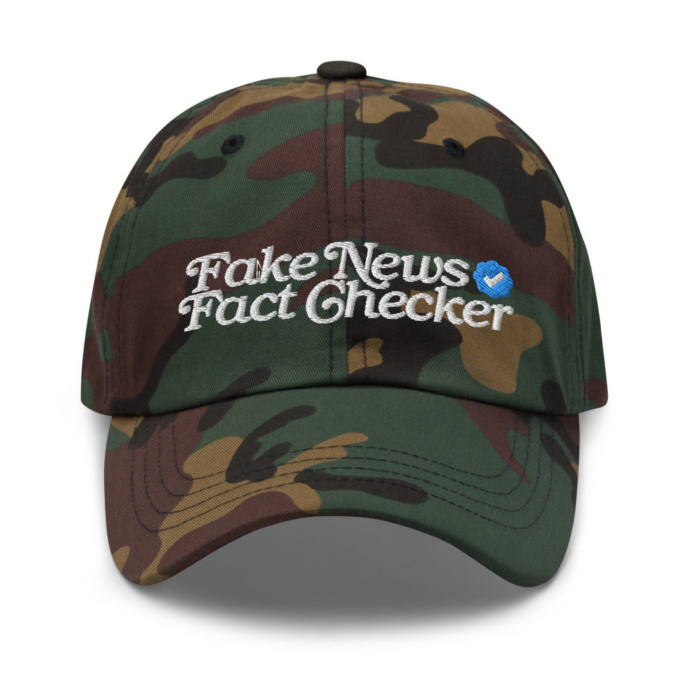 Fake News Fack Checker Dad hat