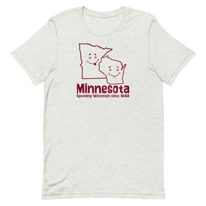 Minnesota Spooning Wisconsin Since 1848 Short-Sleeve Unisex T-Shirt