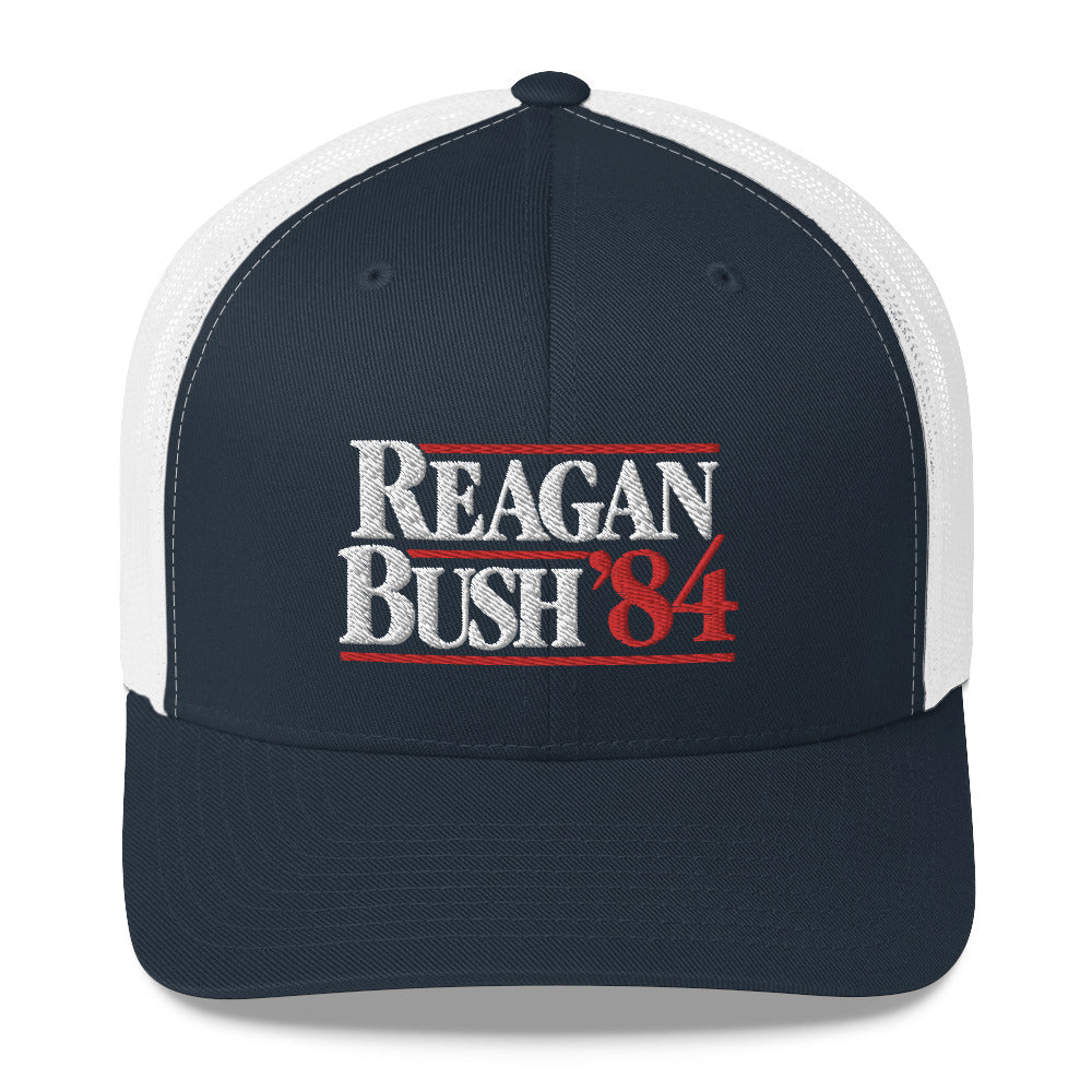 Reagan Bush 1984 Presidential Campaign Retro Trucker Cap