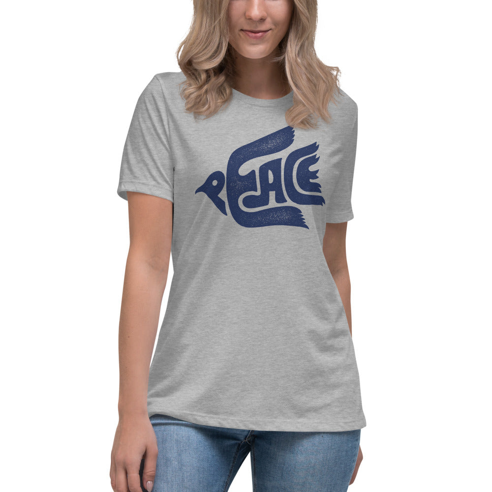 Peace Dove Women's Relaxed Graphic T-Shirt