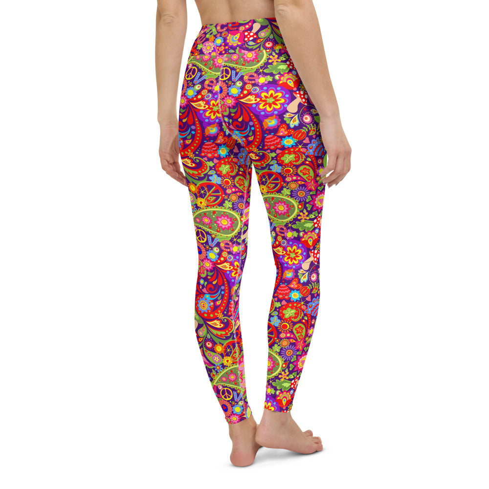 Psychedelic Print Liberty Maniacs Yoga Leggings