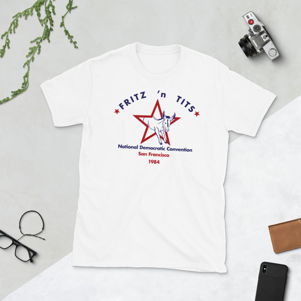 1984 Fritz n Tits San Francisco Democratic Convention T-Shirt