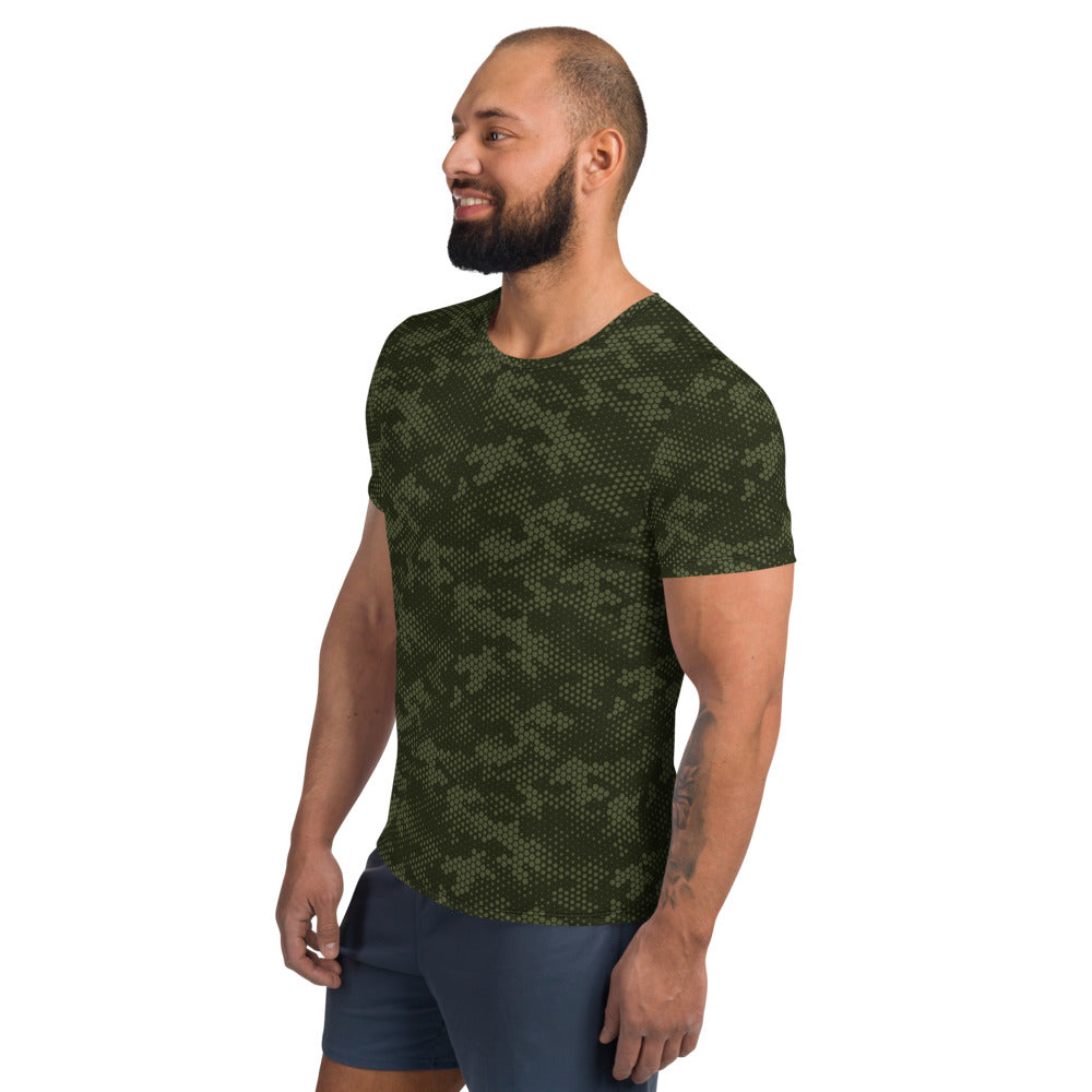 Deep Woodland Digital Camo Athletic T-shirt