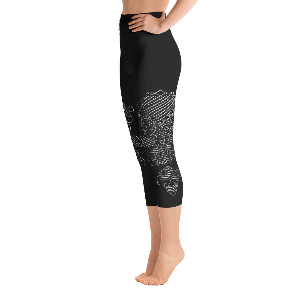 Caligraphia Yoga Capri Leggings