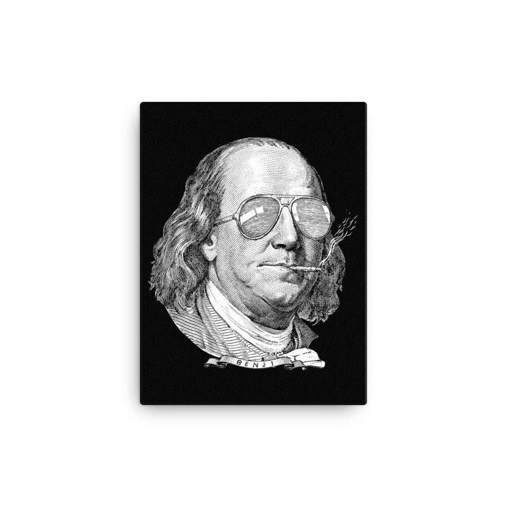 Ben Franklin Now This Is A Political Party Wall Canvas